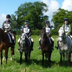 The Evenlode Elite Team with L-R: Olivia Hodson, Honor Barker, Bizzy Loffet and Holly Osbourne (these guys came first)