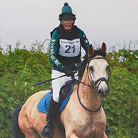 ERC Committee member Lynne Kitson rides her horse Jester